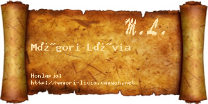 Mágori Lívia névjegykártya
